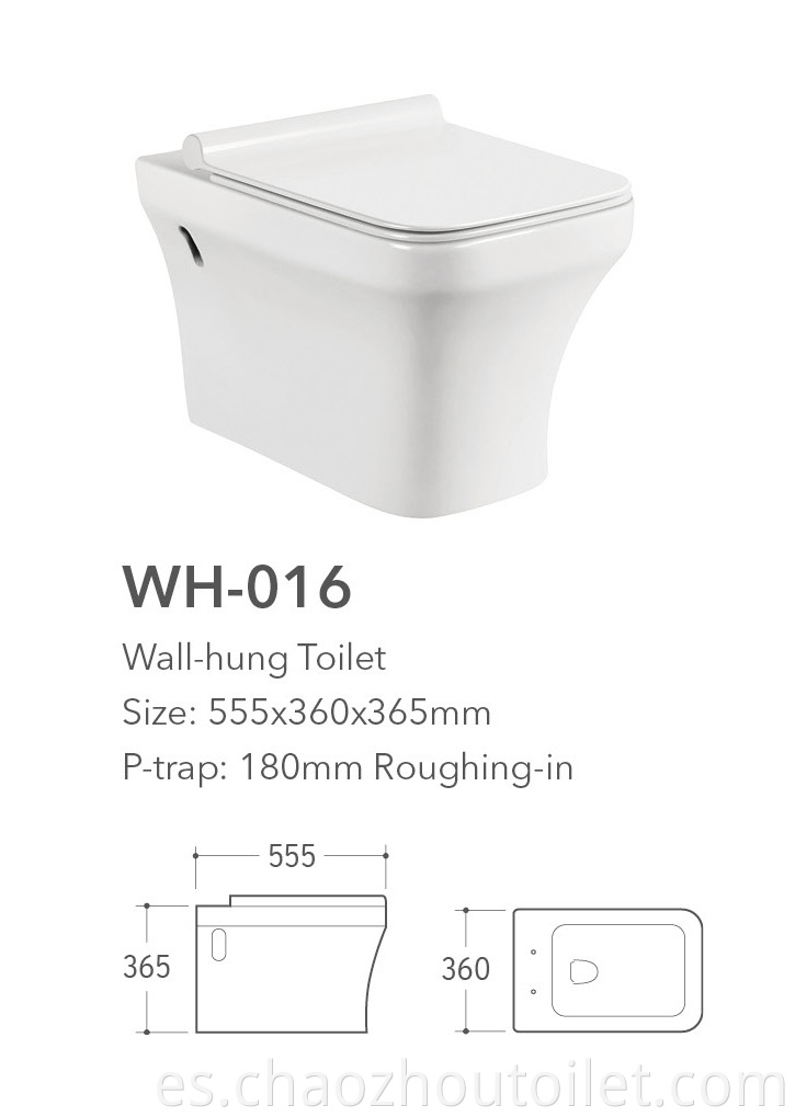 Wh 016 Wall Hung Toilet
